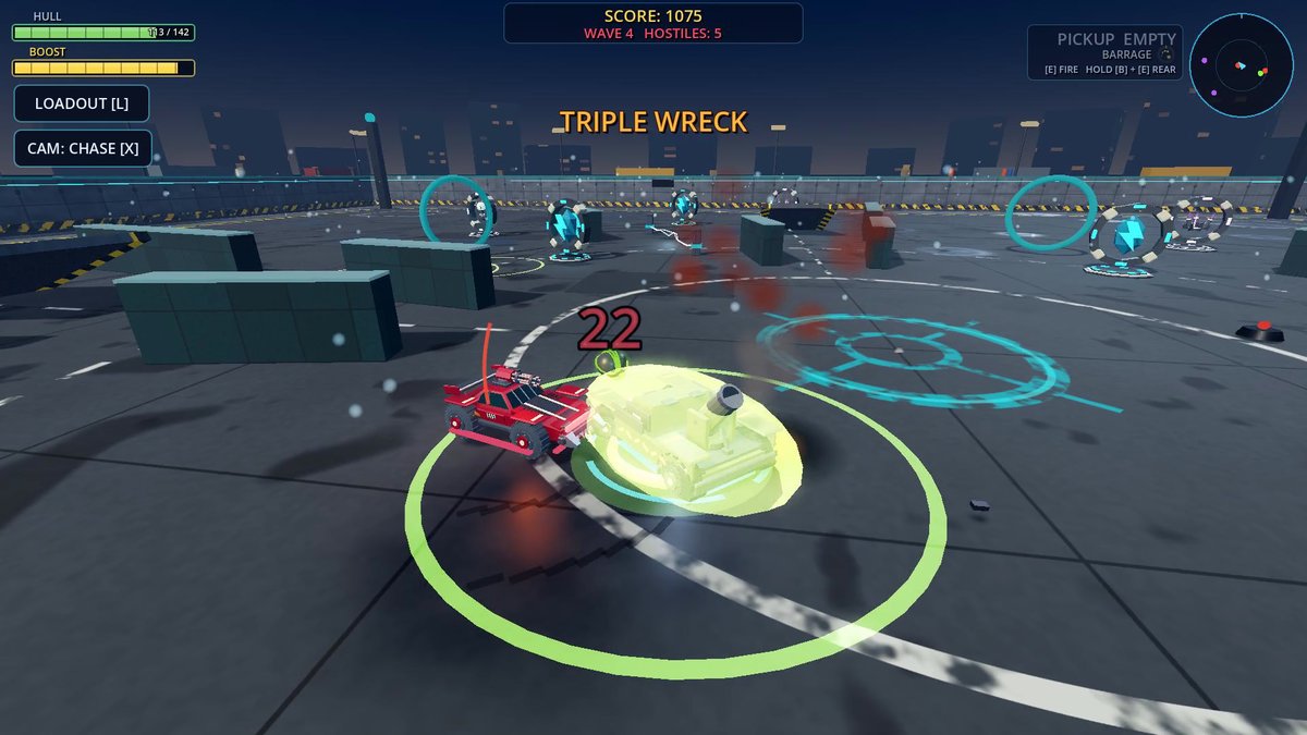 Vroom Boom arcade car combat gameplay